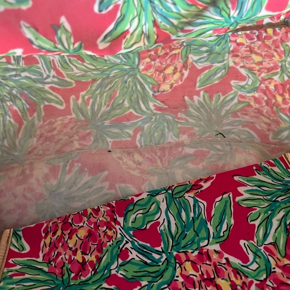 Lilly Pulitzer Shoreline Tote Bag - Orchid Pink Spike the Lumch EUC - Picture 8 of 12